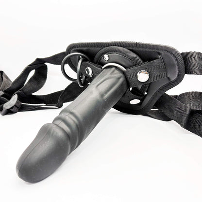 Leather bottom strap on