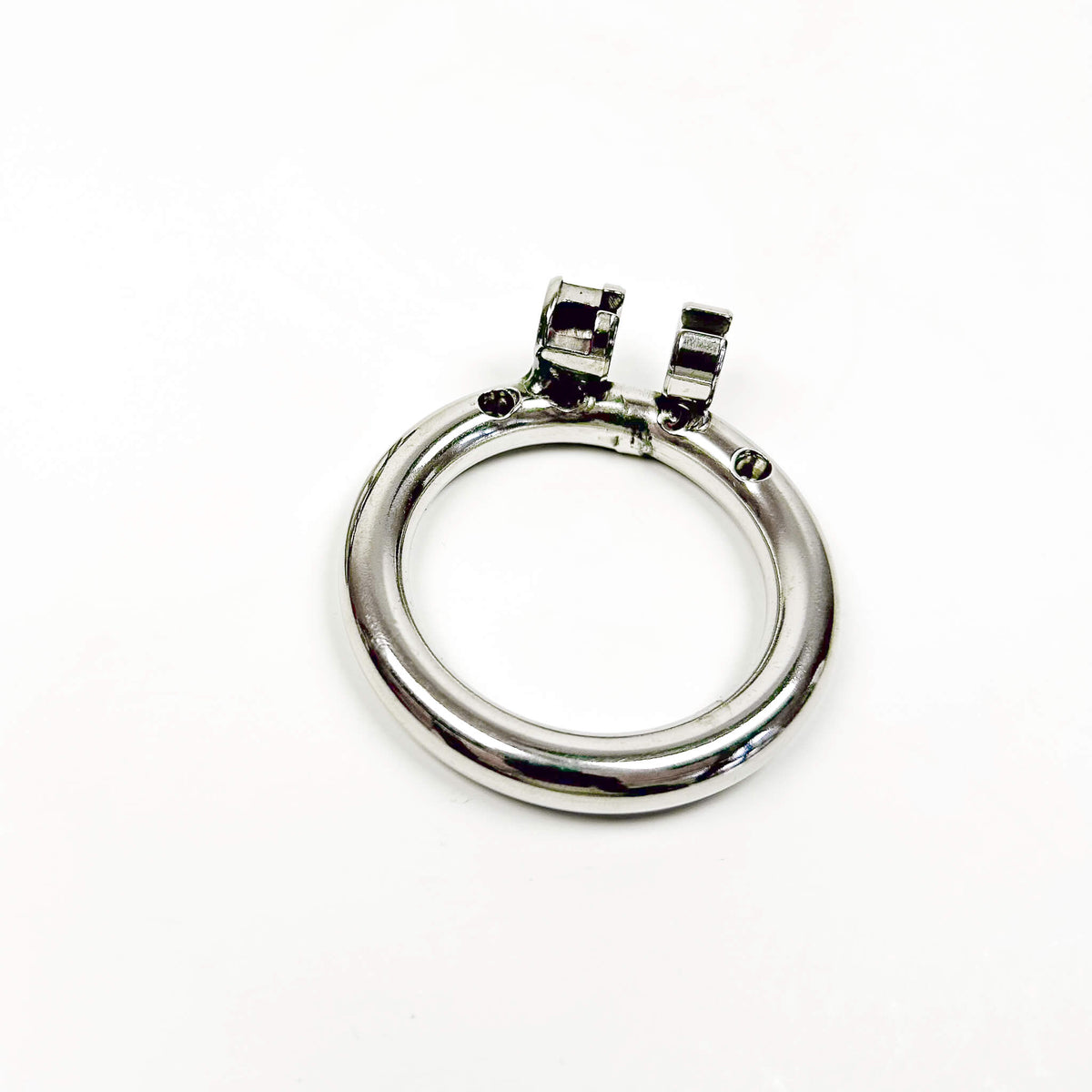 Locked & Smiling Flat Chastity Cage