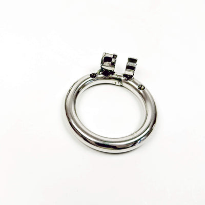 Locked & Smiling Flat Chastity Cage