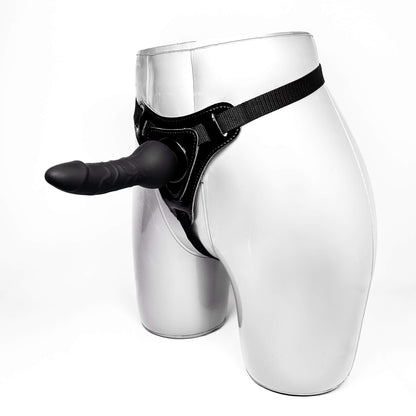 LustLine Silicone Strap-On Dildo Black