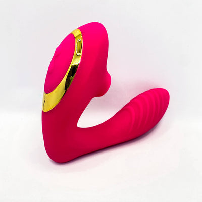Mary Double Orgasm Wearable Vibrator With Suction Pink