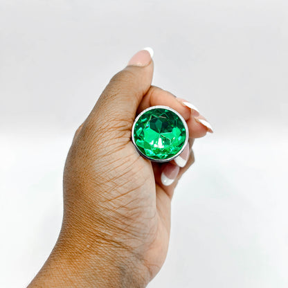 Extra Small Jewelled Metal Butt Plug (18mm)