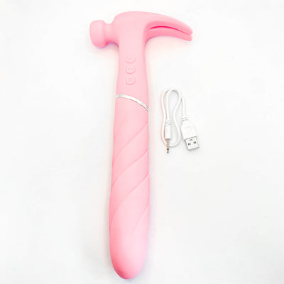 3 in 1 Sweet Hammer Vibrator Pink