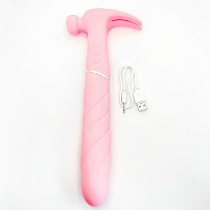 3 in 1 Sweet Hammer Vibrator Pink