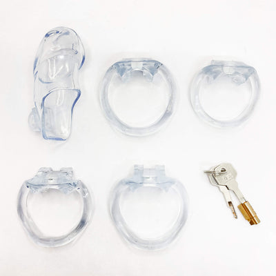 Resin Chastity Cage with 4 Rings - 4Play Essentials
