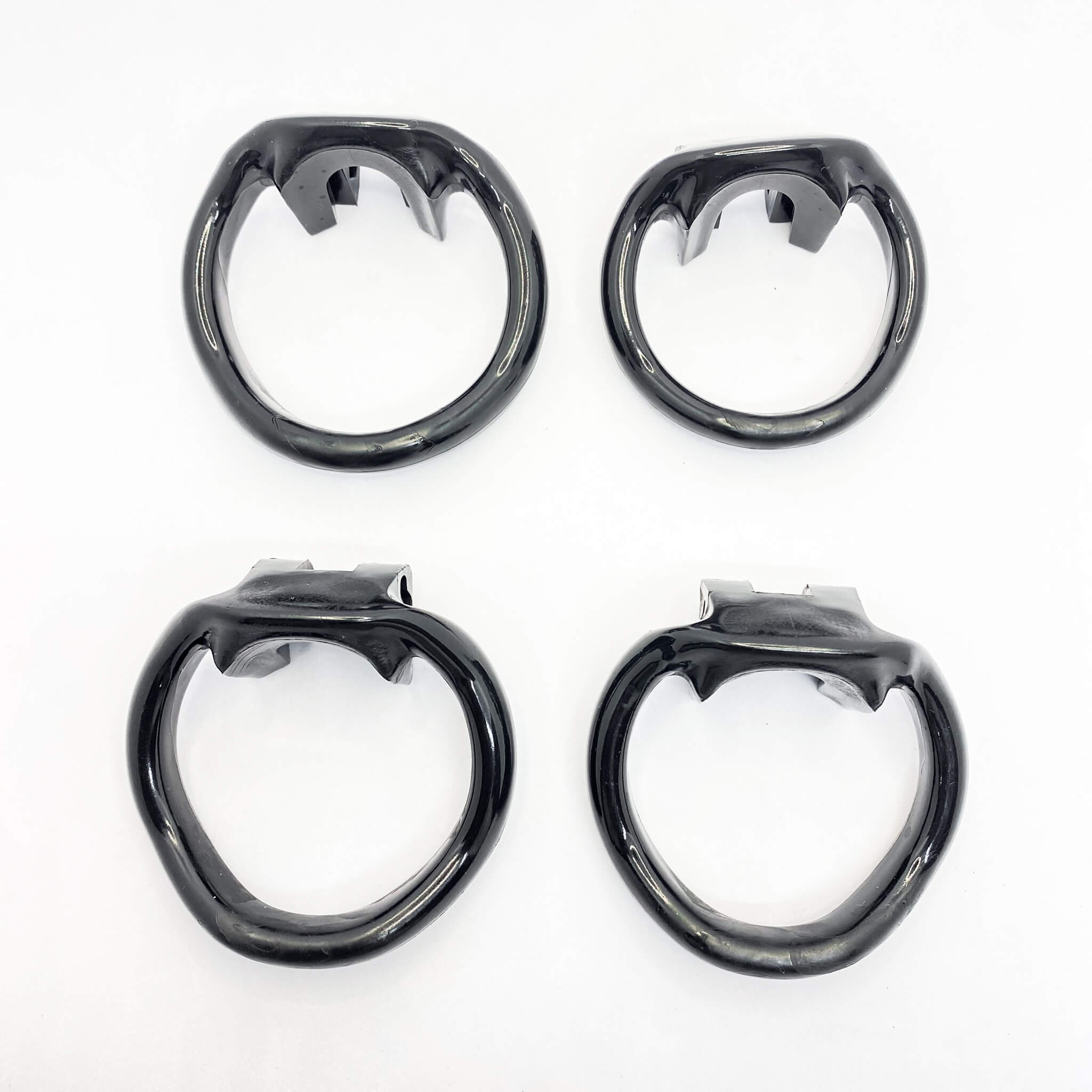 Resin Chastity Cage with 4 Rings