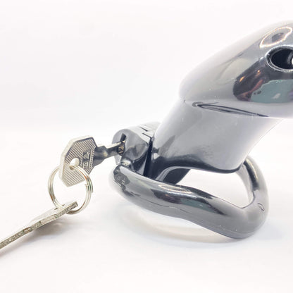 Resin Chastity Cage with 4 Rings