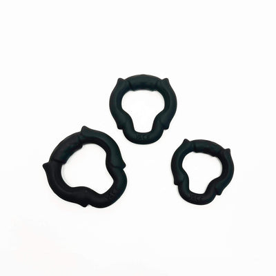 Open Fit Silicone Cock Ring Set