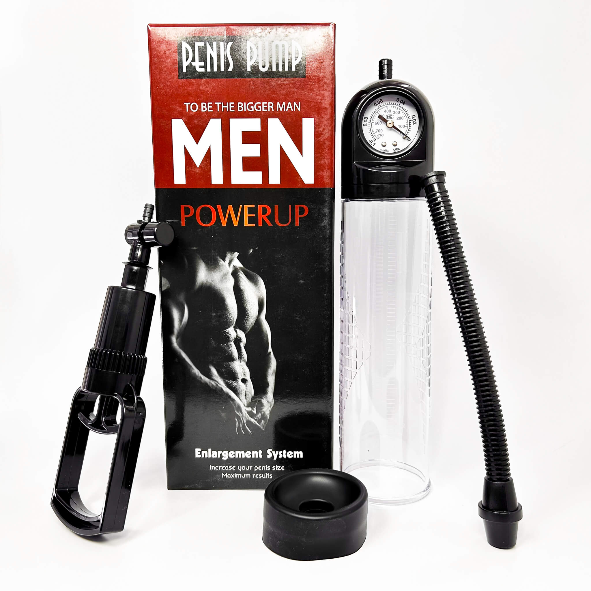 Penis Pump with Pressure Gauge