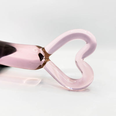Heart shaped glass massager