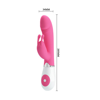 Pretty Love Gene Rabbit Vibrator - 30 Functions dimensions