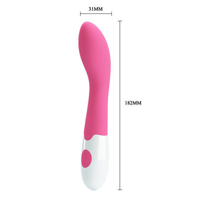 Pretty Love Bishop Curved G-spot Vibrator dimensions