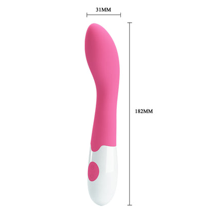 Pretty Love Bishop Curved G-spot Vibrator dimensions