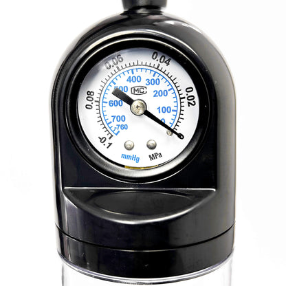Pump with pressure guage