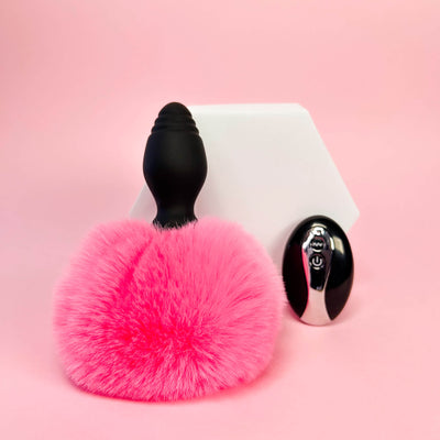 Remote Controlled Rabbit Tail Butt Plug (32mm)