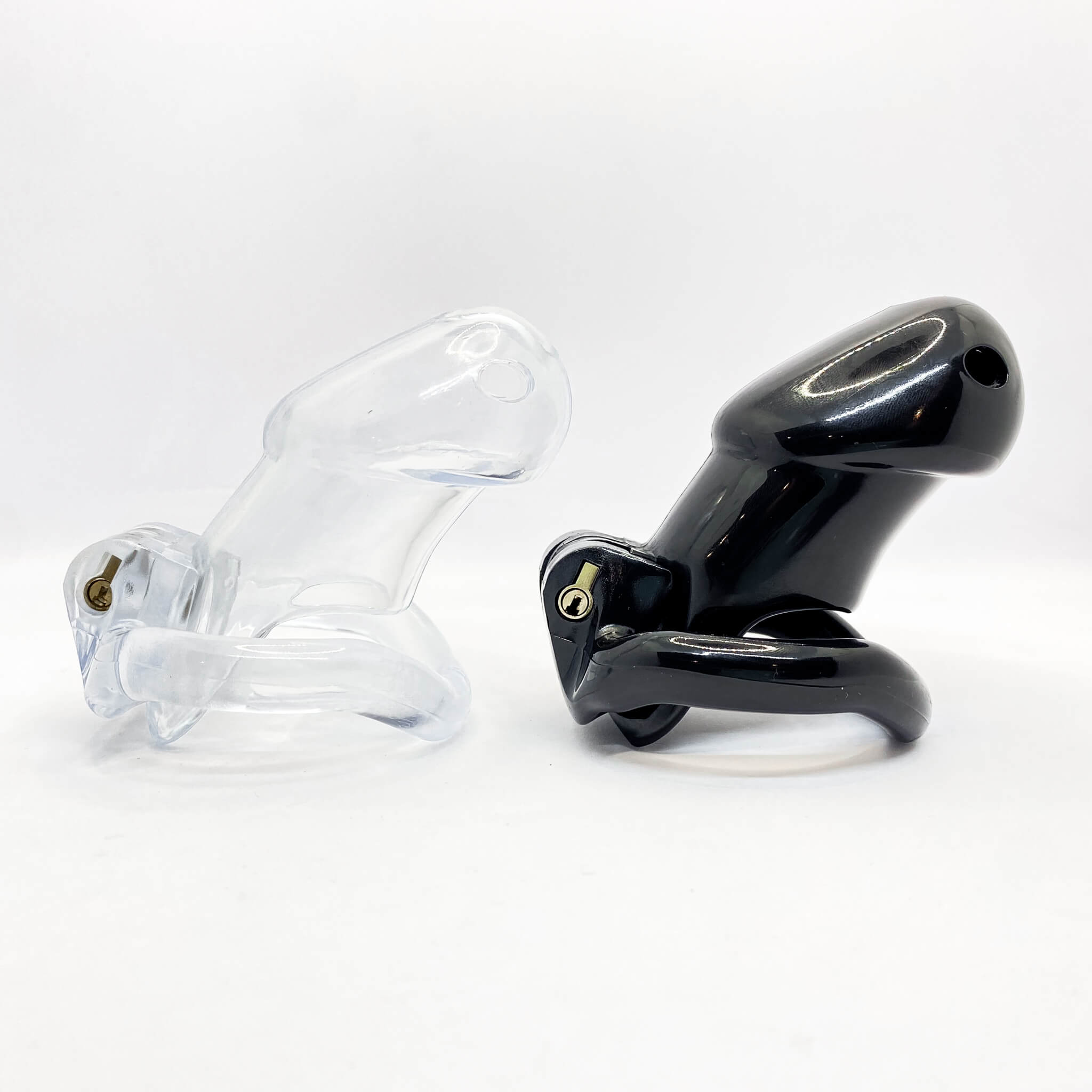 Resin Chastity Cage with 4 Rings