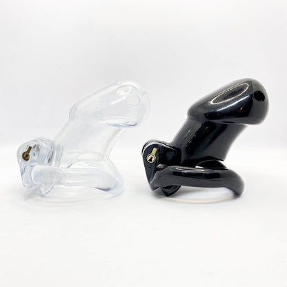 Resin Chastity Cage with 4 Rings