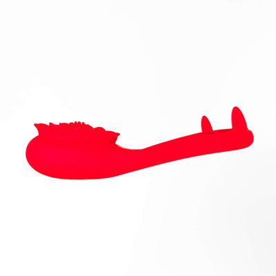 vibrating rose cock ringon a white background