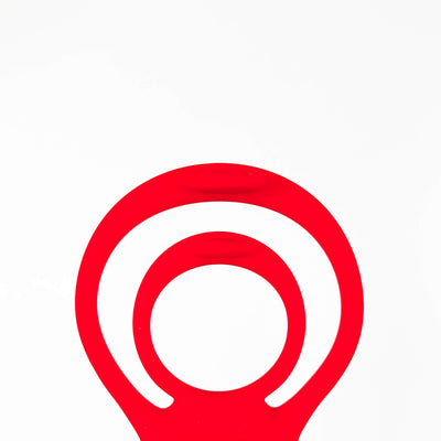 Rose Couples Cock Ring with Remote on a white background