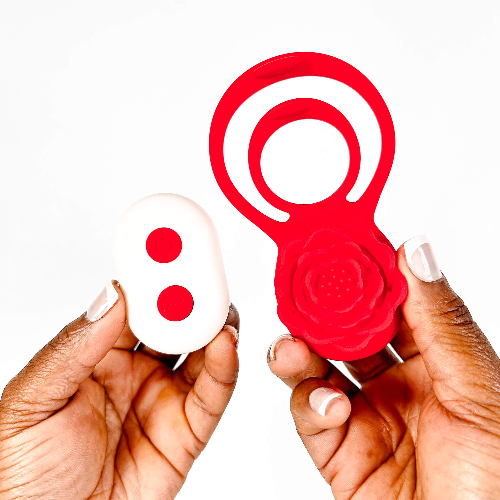 Rose Couples Cock Ring with Remote background