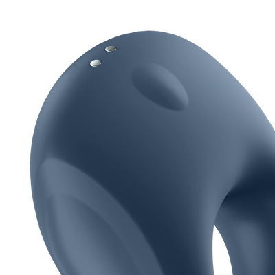 Satisfyer Strong One Vibrating Cock Ring with App Control on a white background