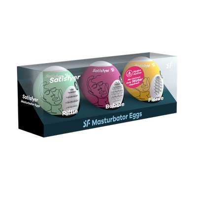 Satisfyer Masturbator Eggs - Set of 3