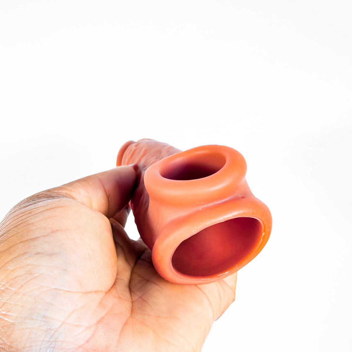 Silicone Penis Sleeve with Ball Loop (14cm)