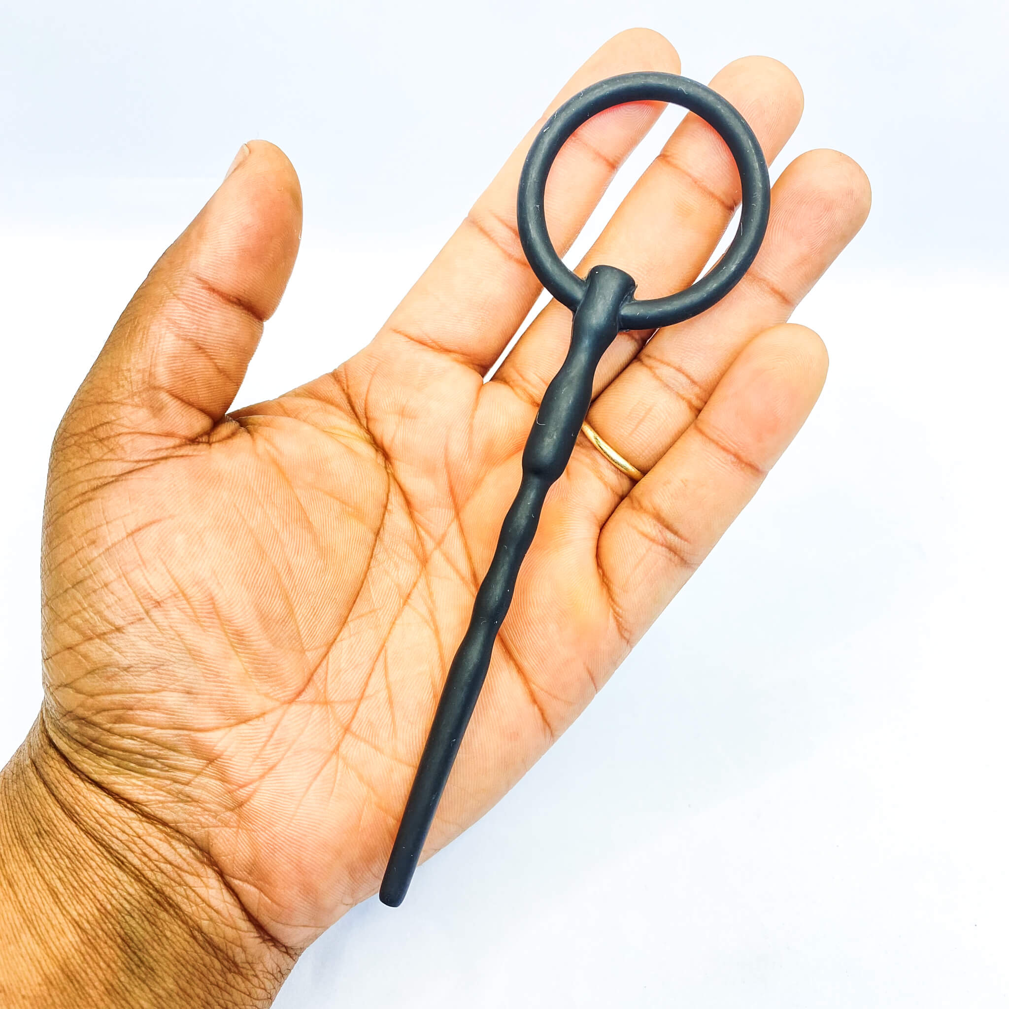 Silicone Cum-Thru Urethral Plug with Ring