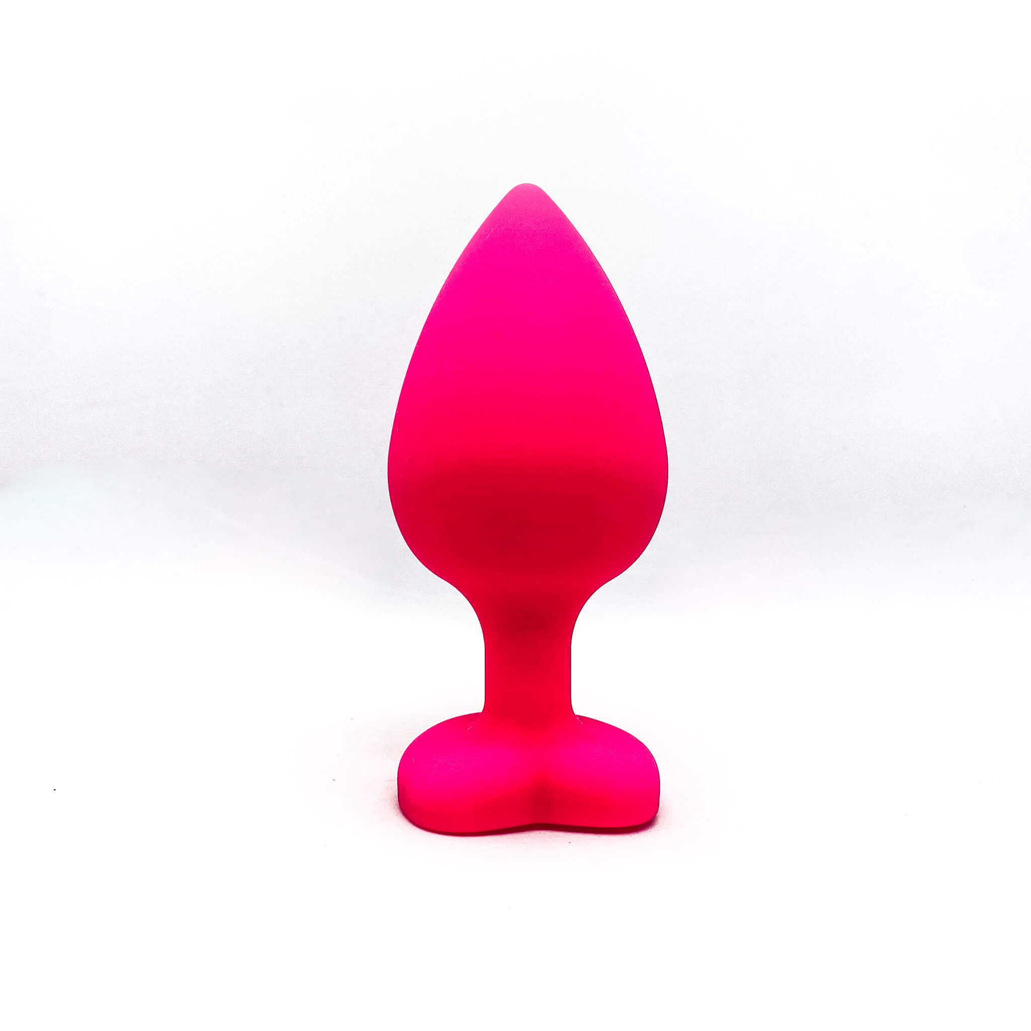 Silicone butt Plugs with heart base pink