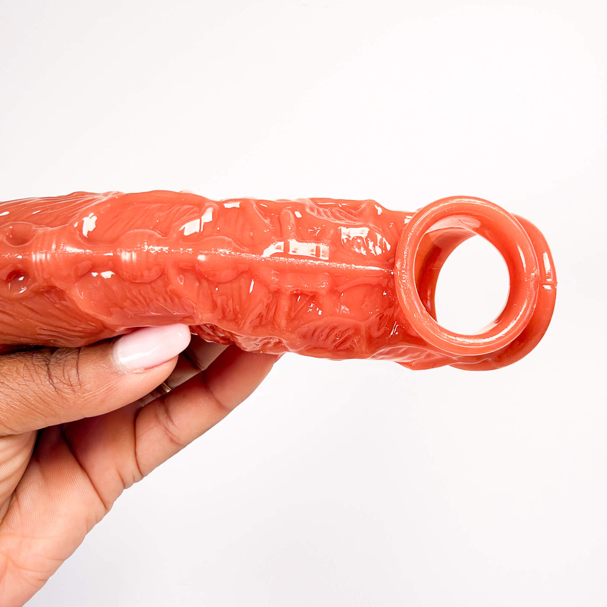 Studded Penis Sleeve with Ball Loop (16.8cm)