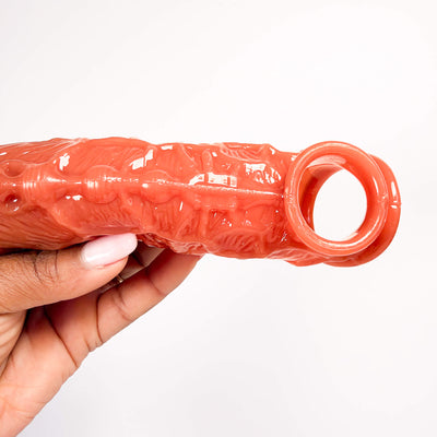 Studded Penis Sleeve with Ball Loop (16.8cm)