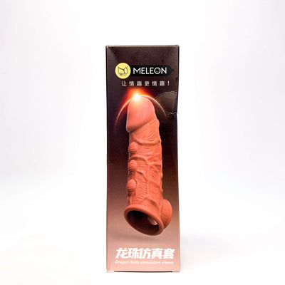 Studded Penis Sleeve with Ball Loop (16.8cm)
