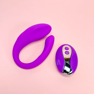 Sync Curve Dual-Motor Couples Vibrator Purple
