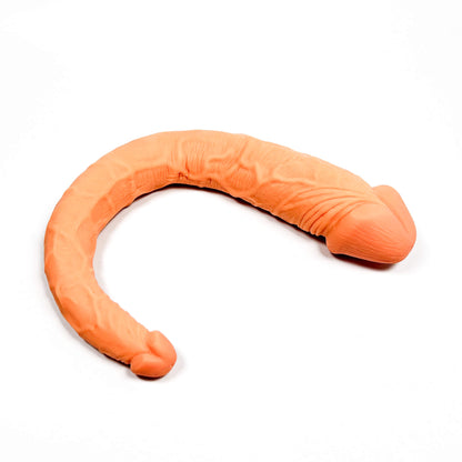 The Girth Shift Realistic Double Headed Dildo (37cm/14.5Inch) on a white background