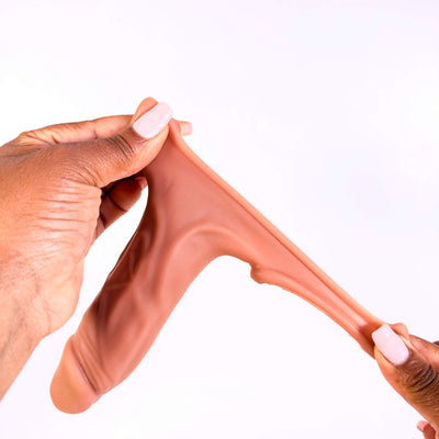TopNotch Realistic Penis Sleeve with Ball Loop (17cm)