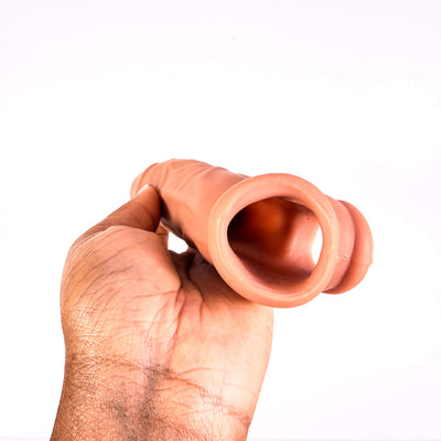 TopNotch Realistic Penis Sleeve with Ball Loop (17cm)