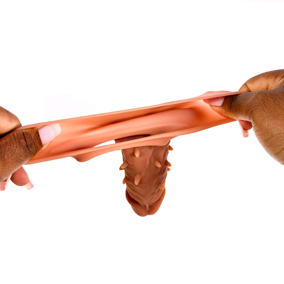 TopNotch Textured Penis Sleeve with Ball Loop (15.5cm)