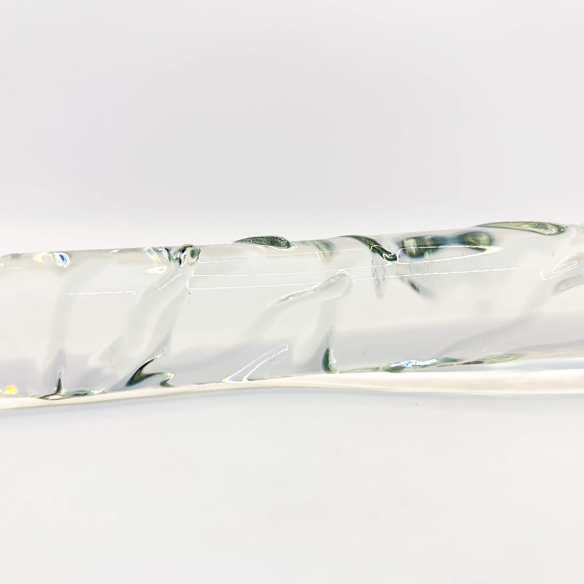 Transparent veins glass dildo for sale