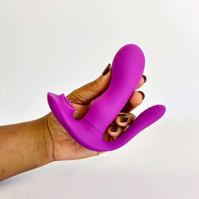 Triple Stimulation Wearable Vibrator