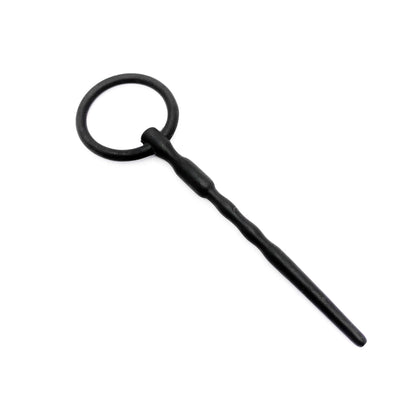 Silicone Cum-Thru Urethral Plug with Ring