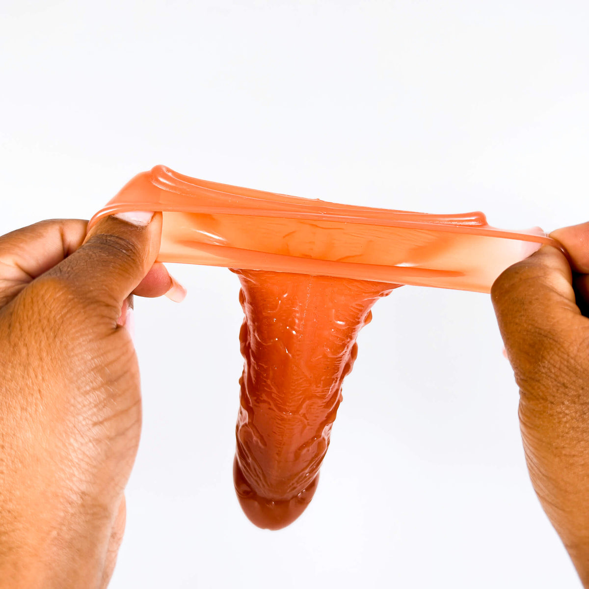 Veined Penis Sleeve with Ball Loop (15.5cm)