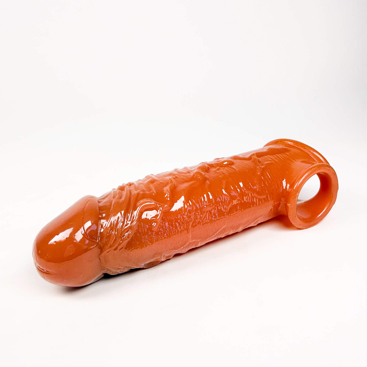 Veined Penis Sleeve with Ball Loop (15.5cm)
