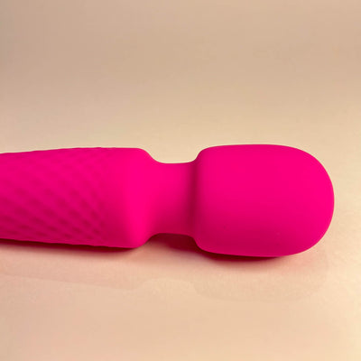 Wand vibrator head