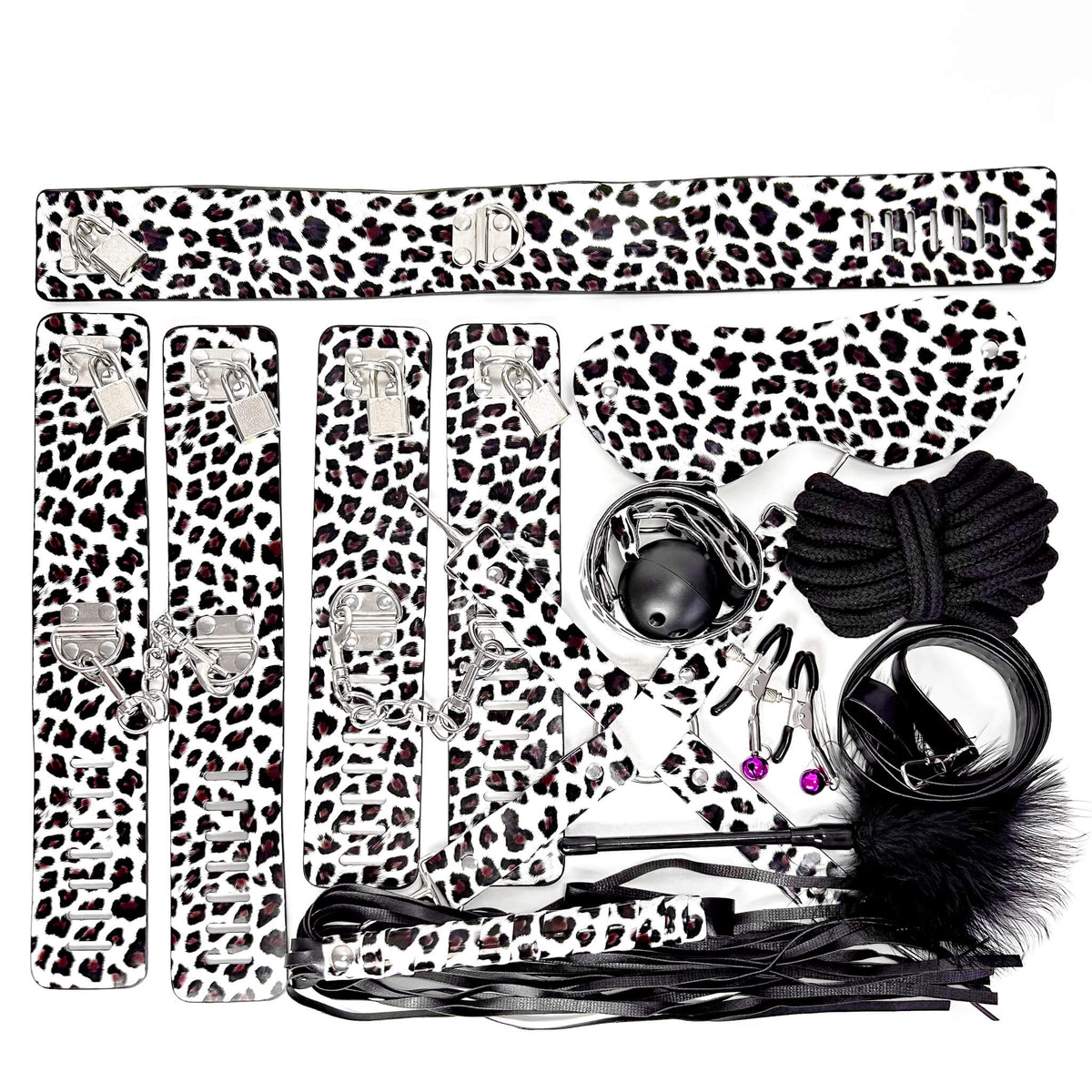 Wild Side Leopard Bondage Kit