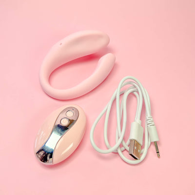 c shaped sex toy with remote