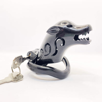 chastity cage black
