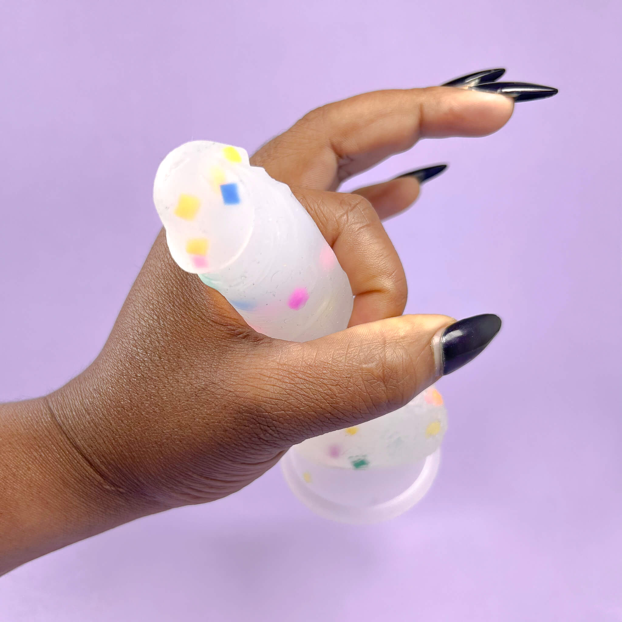 clear confetti dildo online