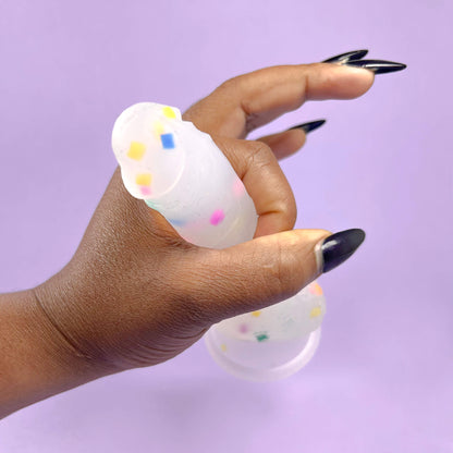 clear confetti dildo online