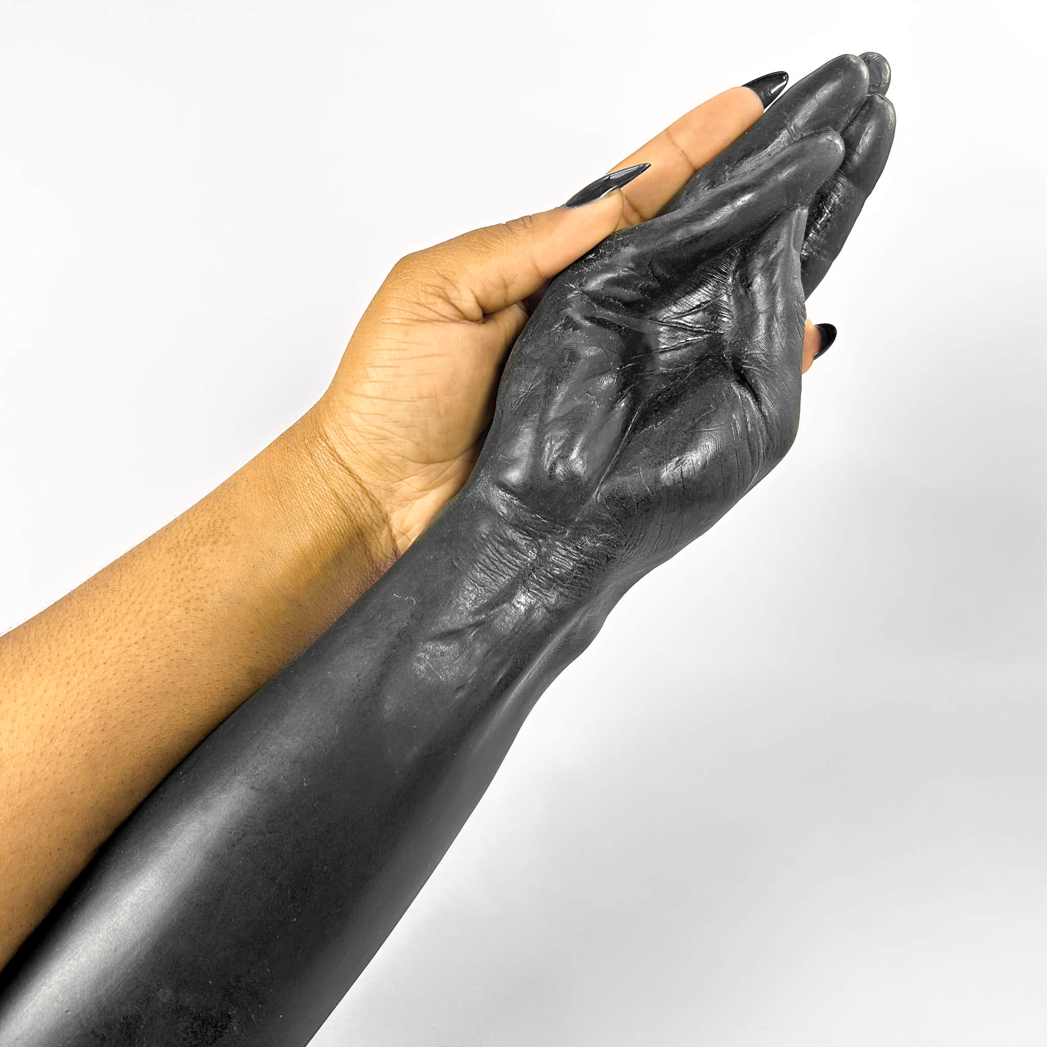 fisting hand dildo on a white background