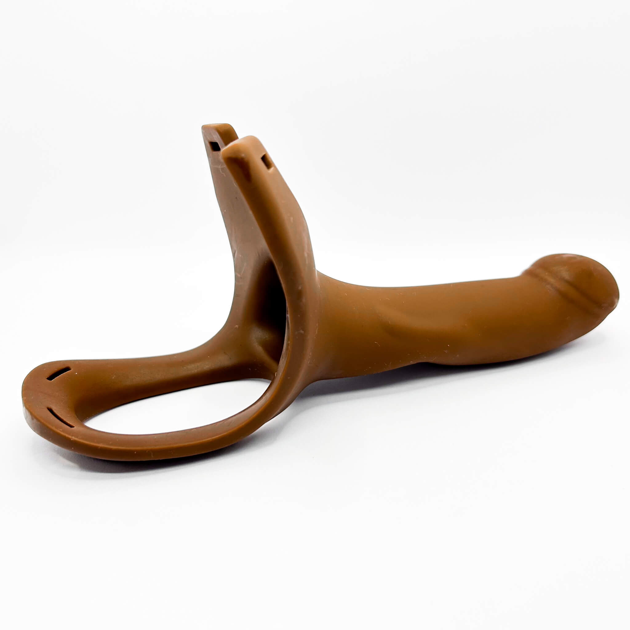 hollow strapon penis brown